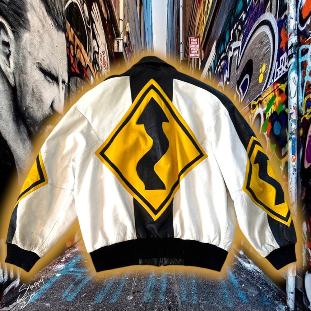 💎Vintage💎 Michael Hoban Street Sign 🚸HOBO Leather 🧥